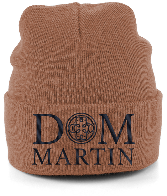 DOM MARTIN BEANIE HAT. BLACK LOGO