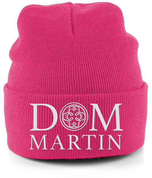 DOM MARTIN BEANIE HAT. WHITE LOGO